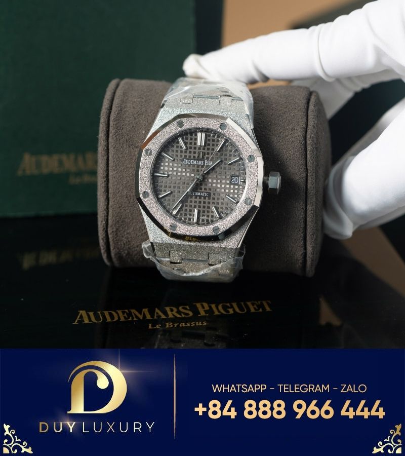 Audemars Piguet 15454 Fosted gold mặt số xám trải tia 37mm