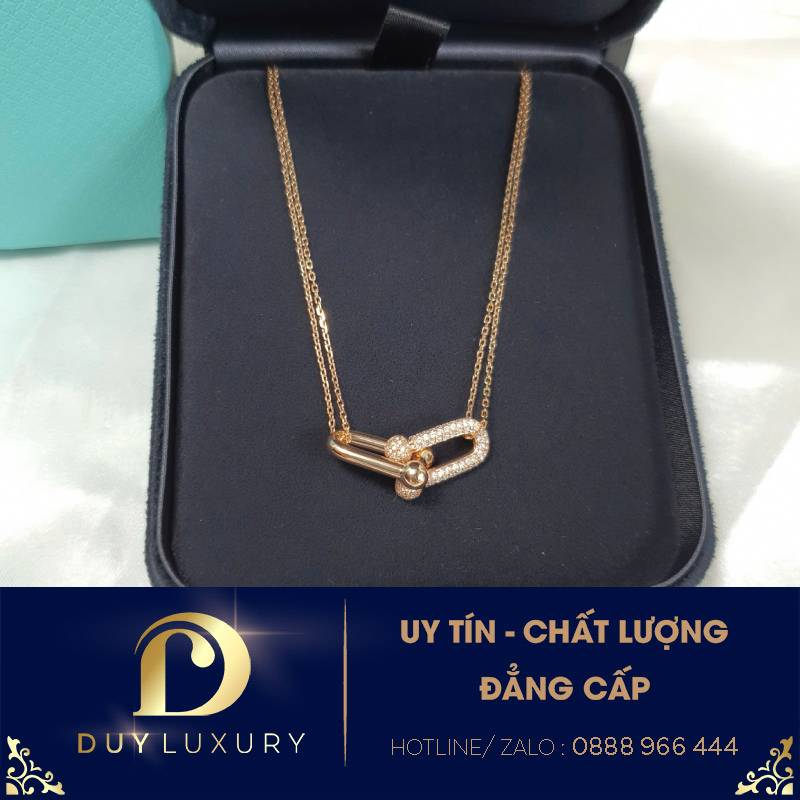 Dây chuyền Tiffany Diamond Rose Gold