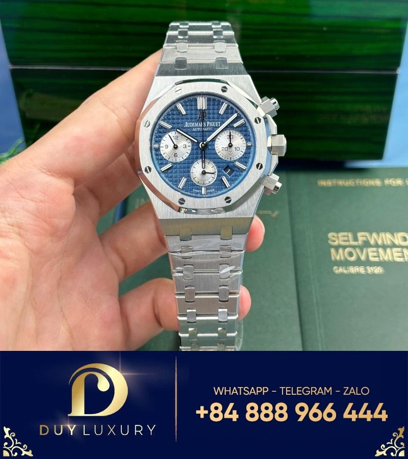 Đồng hồ Audemars Piguet Royal Oak Chrono 26331 blue dial replica