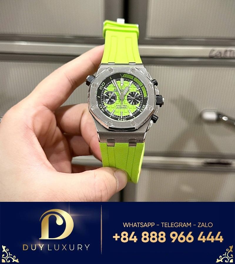 Đồng hồ Audemars Piguet Royal Oak Offshore Diver 15710ST Xanh cốm replica