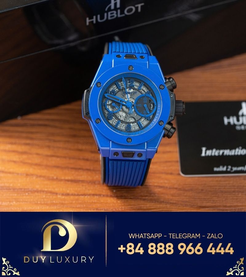 Đồng hồ Hublot Bigbang One Click UNICO blue ceramic 44mm rep 1:1