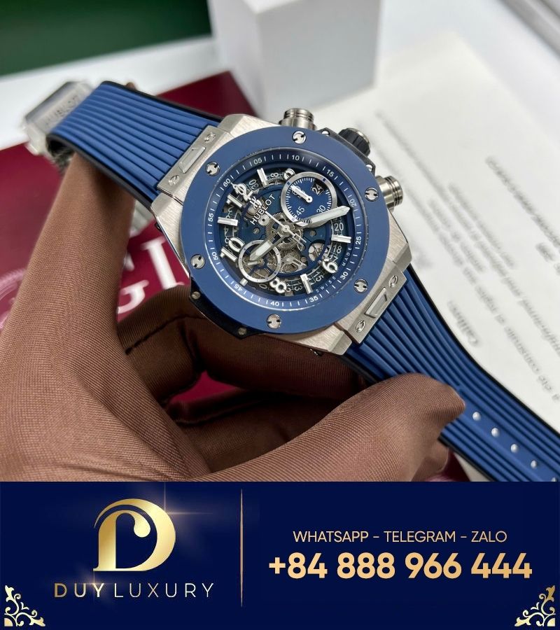 Đồng hồ Hublot bigbang unico blue replica