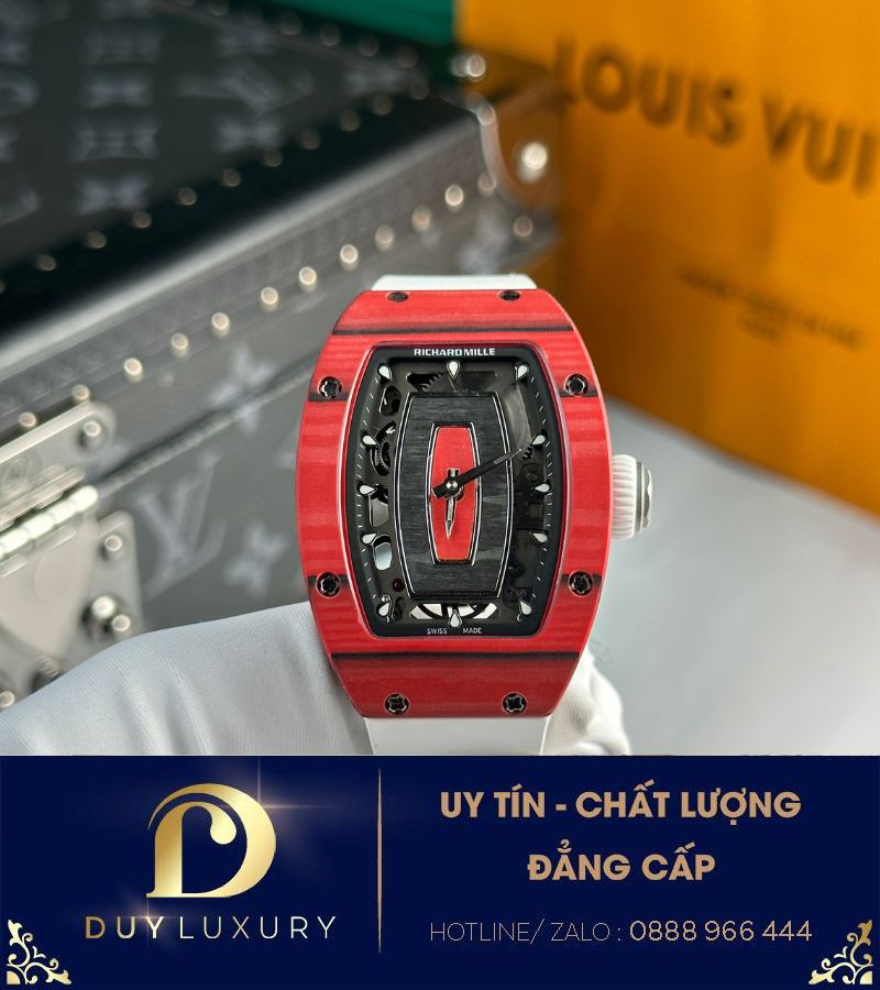 Đồng hồ nữ Richard mille RM 07-01 red carbon replica 1:1