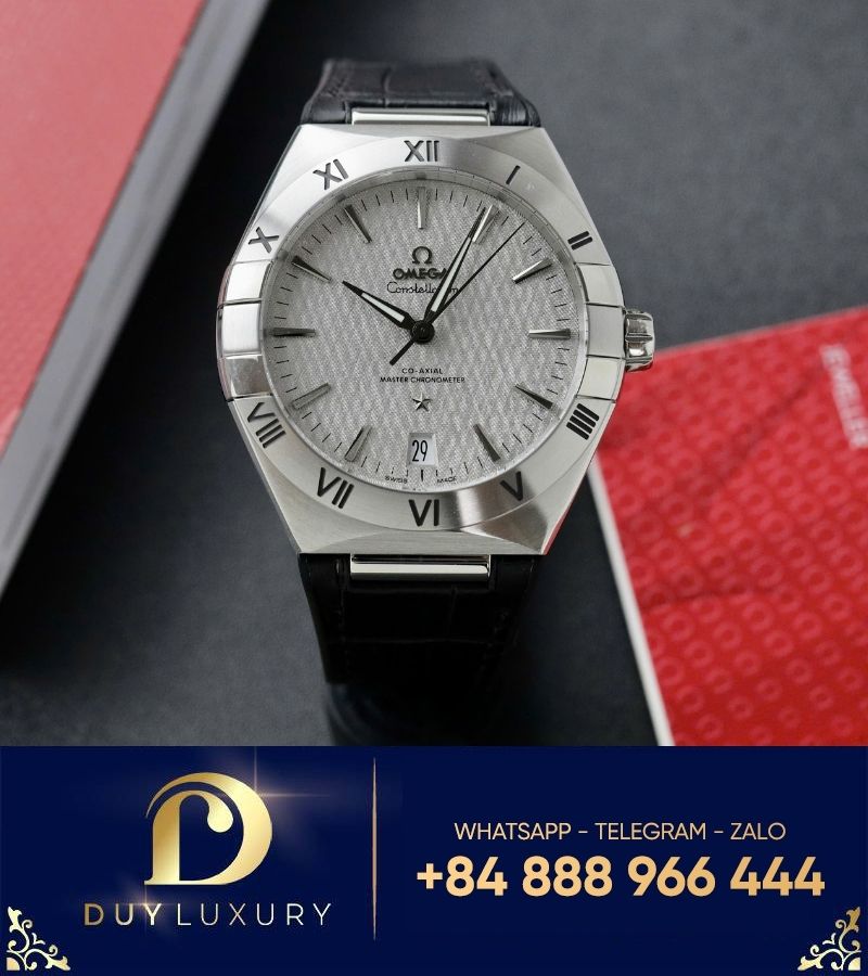 Đồng hồ Omega Constellation mặt xám