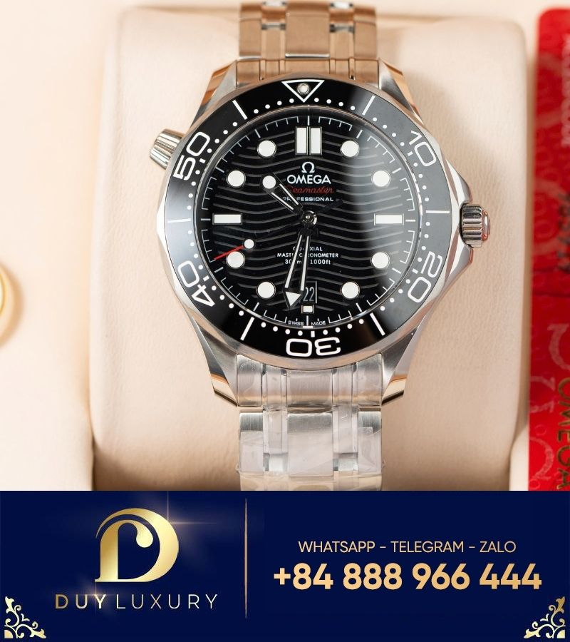 Đồng hồ Omega Seamaster Diver 300m mặt đen replica