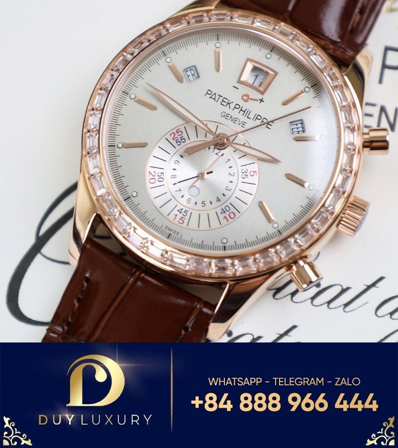 Đồng hồ Patek Philippe Annual Calendar 5961R-001 Chronograph White  Dial replica