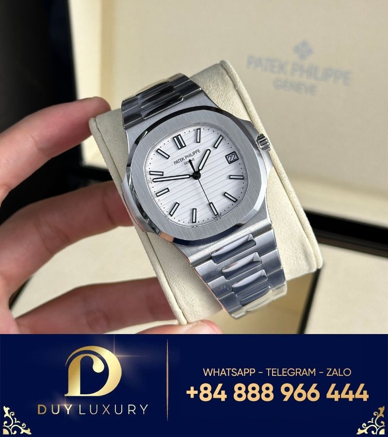 Đồng hồ Patek Philippe Nautilus 5711 white dial replica