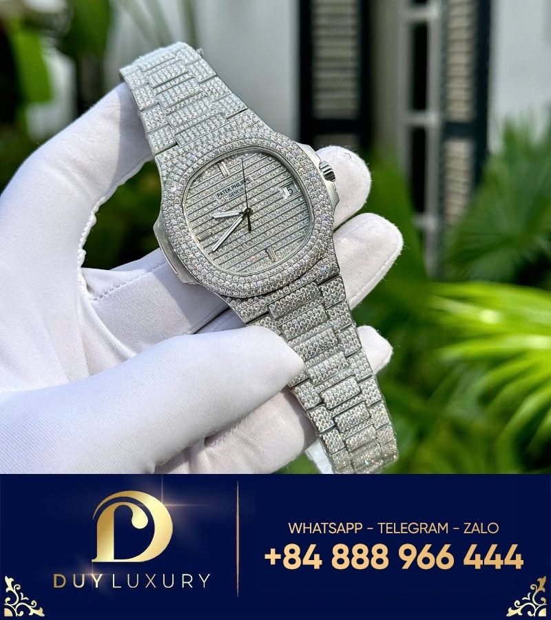 Đồng hồ Patek Philippe nautilus 5719 custom full diamond