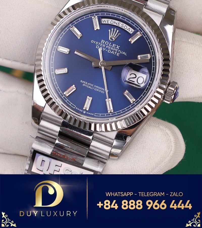 Đồng hồ Rolex Day-Date White Gold 128239-0069 Brand new 2024 replica