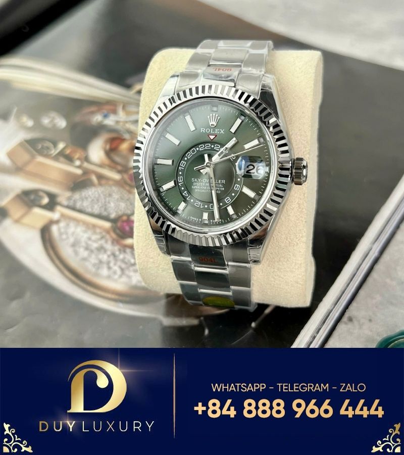 Đồng hồ Rolex Sky-Dweller Green Dial