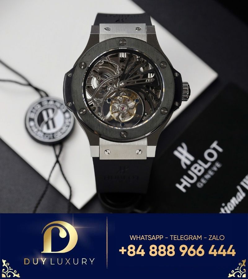 Hublot Classic Fusion Skeleton Tourbillon Black Ceramic replica