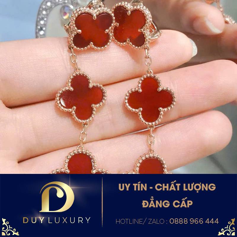 LẮC TAY VAN CLEEF & ARPELS BÔNG HOA Vàng 18k