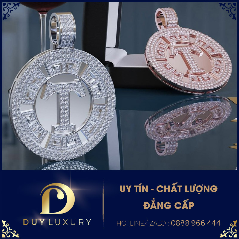 Mặt Dây Chuyền 10k 14k 18k Kim Cương Moissanite