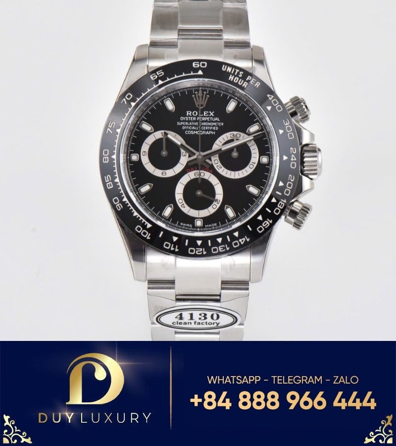 Rolex Cosmograph Daytona “Godzilla” & “Panda” 126500— máy cal4131— CLEAN Factory