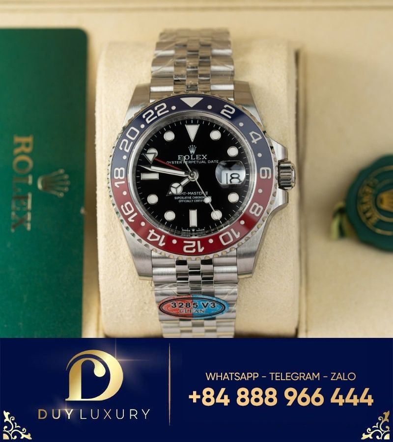 Rolex GMT Master II 126710BLRO - 0001 Steel pepsi bản V3