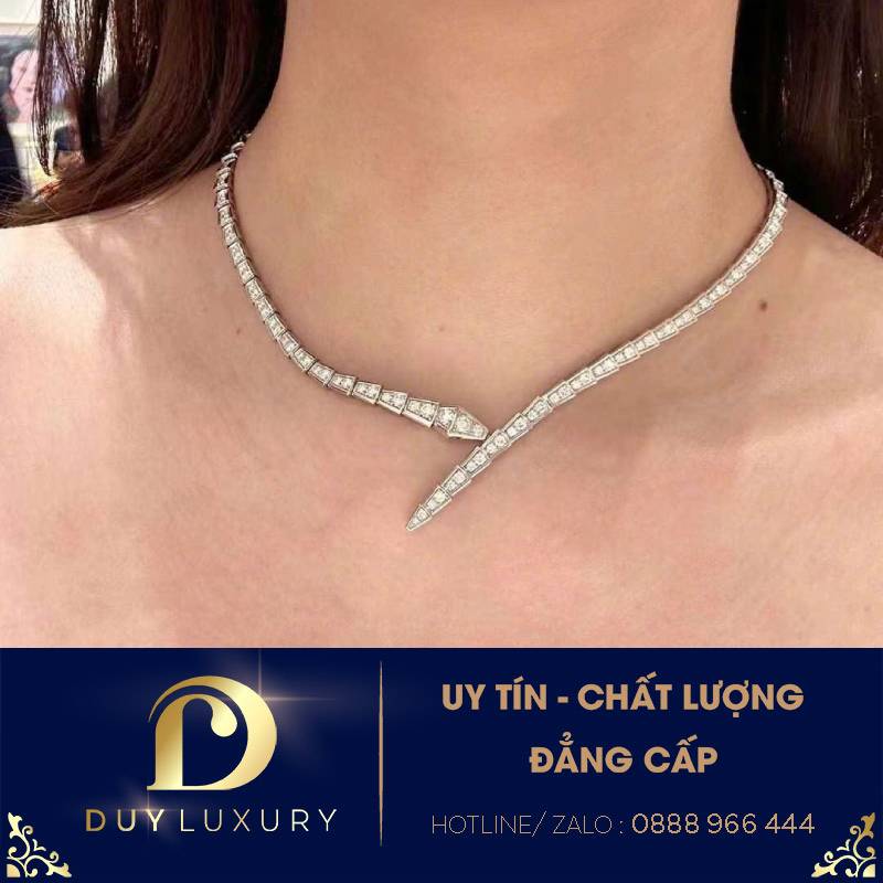 Vòng cổ BVL serpenti vàng trắng